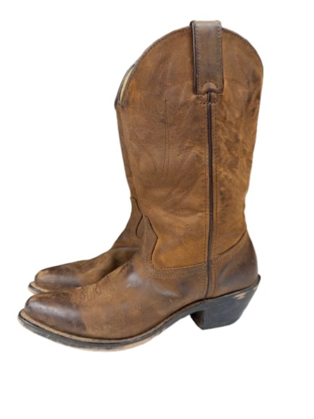 Durango RD4112 Western Cowboy Boots W 9M Tan Leather Snip Toe Coastal Cowgirl - Picture 3 of 16